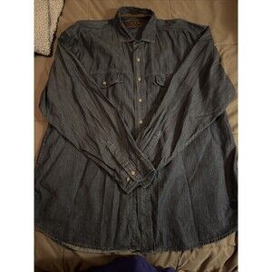Madison Creek Outfitters Western Denim Cowboy Button Down Shirt Size xL ( $145)
